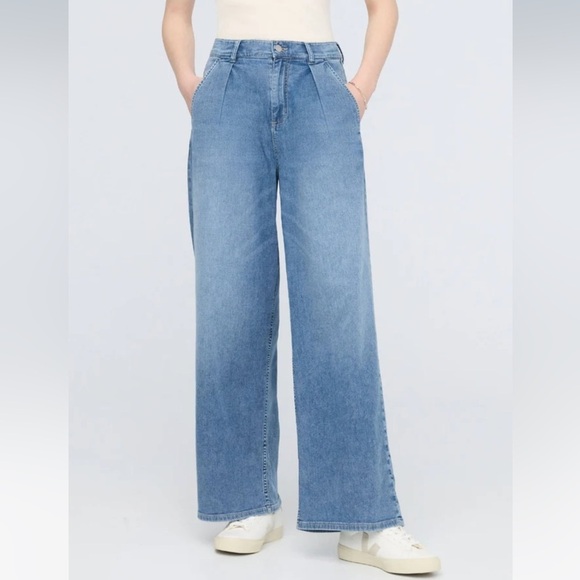 DU/ER Performance Denim Lite Pleated Pant - Slate Indigo - Picture 2 of 12